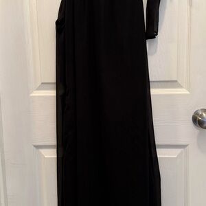 Lane Bryant midi dress ties on one shoulder 14/16 beautiful sheer lined